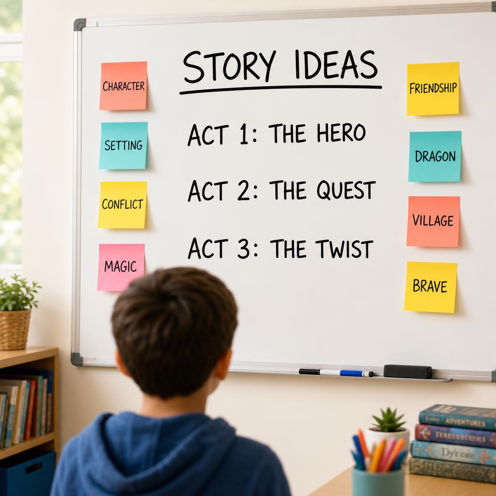 Storytelling on whiteboard